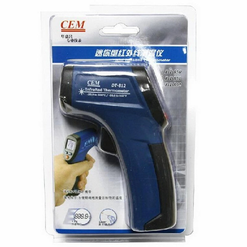 CEM DT-810 DT-811 DT-812 Industrial Infrared Thermomete Point Thermometer Electronic Detector Temperature Gun Household CEM DT-810 DT-811 DT-812 Industrial Infrared Thermomete Point Thermometer Electronic Detector Temperature Gun Household